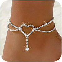 Classic Double Layer Twin Minimalist Personality Daily Beach Vacation Style Anklet