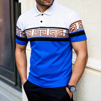 Casual Men's Lapel Polo Shirt Short-sleeve T-shirt