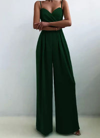 Minimalist Jumpsuit With Waist Straight And Mopping