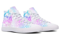 Fashion Printed Couple High Top Canvas Shoes