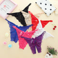 Hollow Out Lace Women's Panties Open Gear See-through