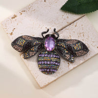 Antique Style Fully-jeweled Crystal Bee Brooch Men And Women Dopamine Retro