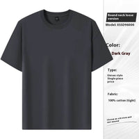 Cotton Round Neck Short Sleeve T-shirt