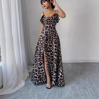 French-style Sexy Strapless Printed Slip Dress