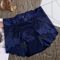 High Waist Lace Women's Panties French Transparent Comfortable Hip Lift Seamless Briefs