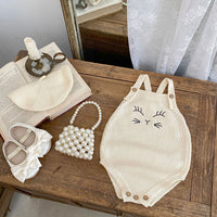 Baby Cat Embroidered Knitted Strap
