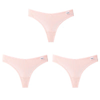 New Japanese Threaded Cotton Underwear Women's Breathable Low-waist  Seamless Cotton Girls Narrow-side Briefs Students