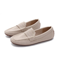 Gommino Women's Round Head Flying Woven Pumps