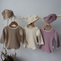 Fashion Girl's Long Sleeve Triangle Creeper