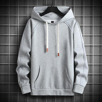 Heavy Cotton Hooded Sweater Men's Simple Solid Color