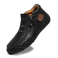 Plus Size Men's Outdoor Casual Shoes Slip-on Flat Bottom