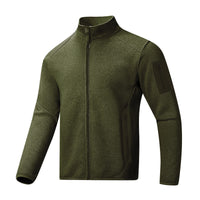 Outdoor Sports Stand Collar Men's Cardigan Tide Fleece Sweater Coat