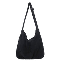 Corduroy Shoulder Crossbody Bag Spacious Casual And Minimalist