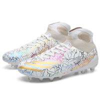 Fashion Personality New Men's High Top Soccer Football Shoes