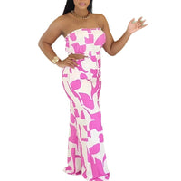 Women's Versatile Strapless High-waist Jumpsuit