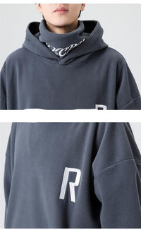 Rocker Fleece Sweater Turtleneck Hooded