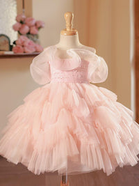 Girls' Catwalk Piano Performance Dress Princess Pettiskirt