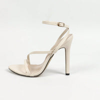 Women's Round Toe Open Toe Multi-stripe Cross Ankle Strap