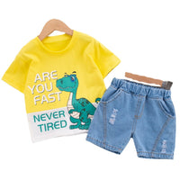 Children's Suit Dinosaur Letter Printing