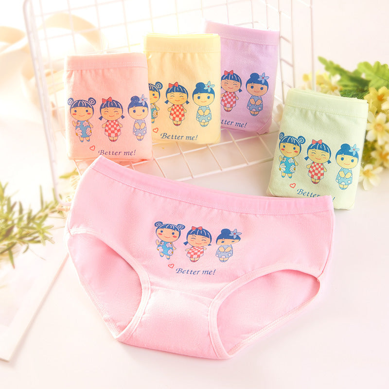 Children's Underwear Girls Pure Cotton Boxer