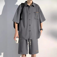 Men's Fashionable Casual Loose Short-Sleeve Suit