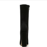 Women's Chunky High Heel Boots Pointed Toe Shoes