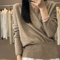 Women's Wool Skin-friendly Cross-collar Top