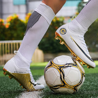 Training Special High-top Gold-plated Bottom Football Shoes