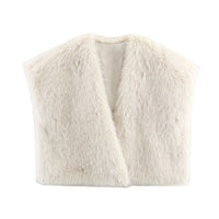 Autumn Fashion Faux Fur Effect Short Vest