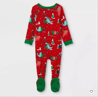 Christmas Printed Parent-child Long Sleeved Pajama Suit