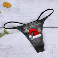 Christmas Print Sexy Ladies Panties