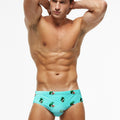 Men's Swimming Briefs With Printed Stitching To Prevent Embarrassment