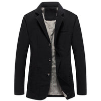 Loose Plus Size Suit Pure Cotton Washed Single-breasted Casual Jacket