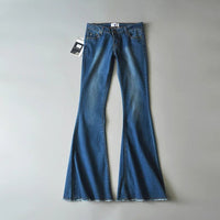 Women's Flared Pants Stretch Thin Denim Trousers Trend