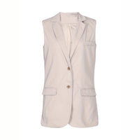 Womens Solid-Color Casual Loose Top Vest