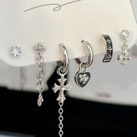 6-Piece Sweet  Cool Butterfly Stud Earring Set