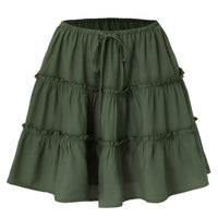 Adjustable Short Skirt With A No-bulge Inner Lining