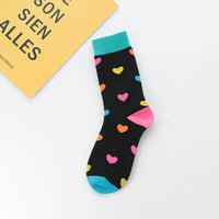 Women's Autumn And Winter Colorful Love Long Socks