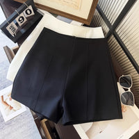 Casual Pants Minimalist Gray Suit Shorts