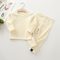 Autumn And Winter New Children's Long-sleeved Thick Pajamas Homewear Suit