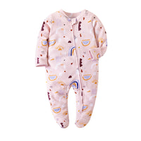 Baby Bodysuit Long Sleeve Zipper Wrapped Hip Hopper Creeper
