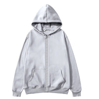 Women's Zip-up Hoodie Sweatshirt Jacket Fleece Loose-fit