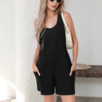 Casual Pants Backless Women's Outdoor Sleeveless Jumpsuit