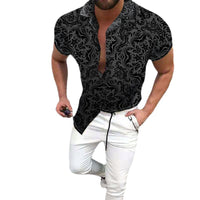 Printed Youth Quick-drying Shirt Top Men