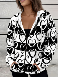 Casual All-matching Fashion Trendy Plaid Stitching Breathable Zipper Sweater
