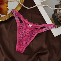 Lace Sexy Panties For Women Fashionably Embellished With Hot-fix Crystals