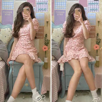 Sweet And Chic Mini Dress That Flatters The Figure