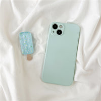 Creative Liquid Silicone Mint Green Popsicle Phone Case