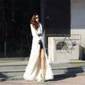 Fox Fur Jacket Super Long Luxury Domineering