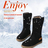 Women's Non-slip Platform Cotton-padded Boots Flat Winter